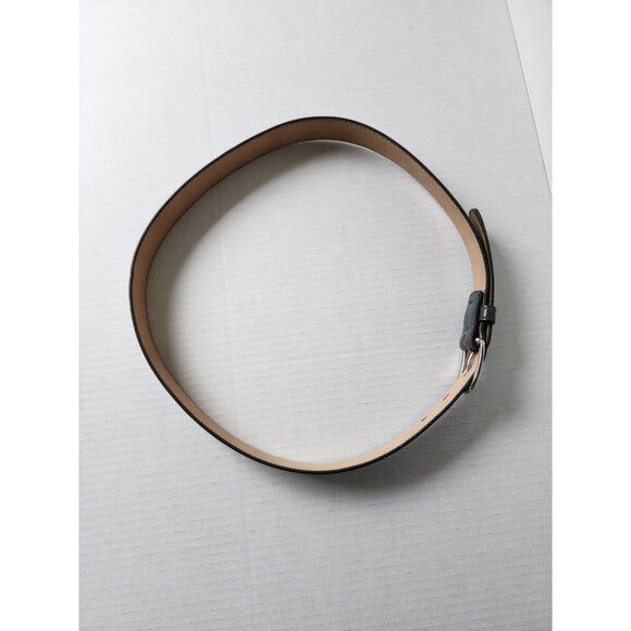 Haband Mens Genuine Bonded Leather Dress Belt 34 Grey Made in USA - Picture 9 of 9